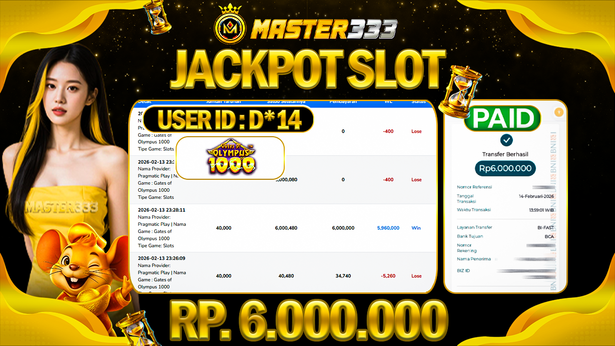 JACKPOT 6.000.000 JUTA DI SLOT PRAGMATIC PLAY GATES OF OLYMPUS