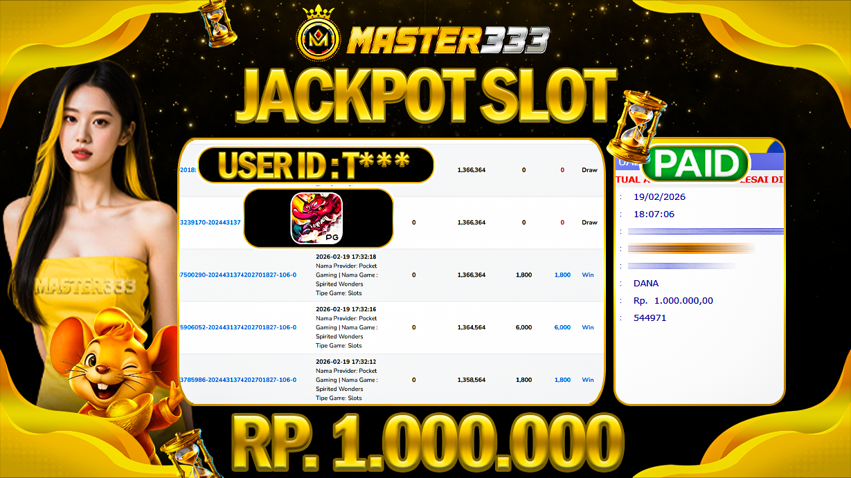 JACKPOT 1.000.000 JUTA DI POCKET GAMING SLOT GAMES SPIRITED WONDERS SAH LUNAS