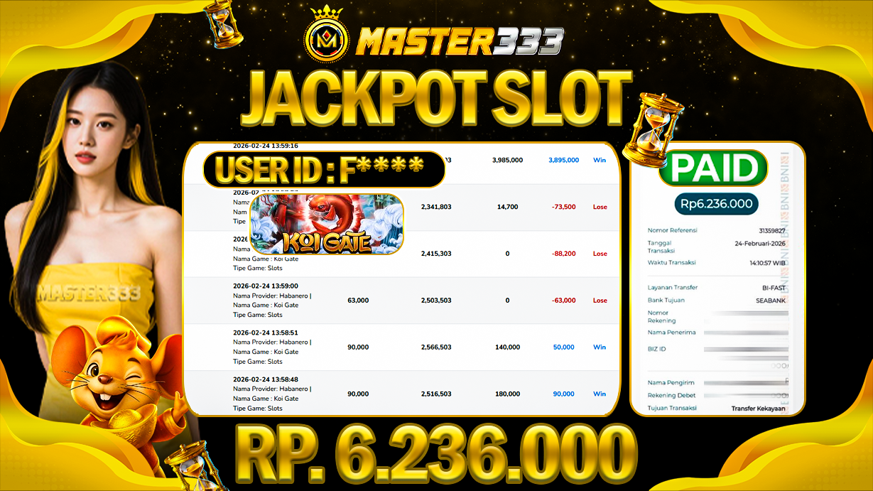 JACKPOT 6.236.000 JUTA DI HABANERO SLOT GAMES KOI GATE SAH LUNAS