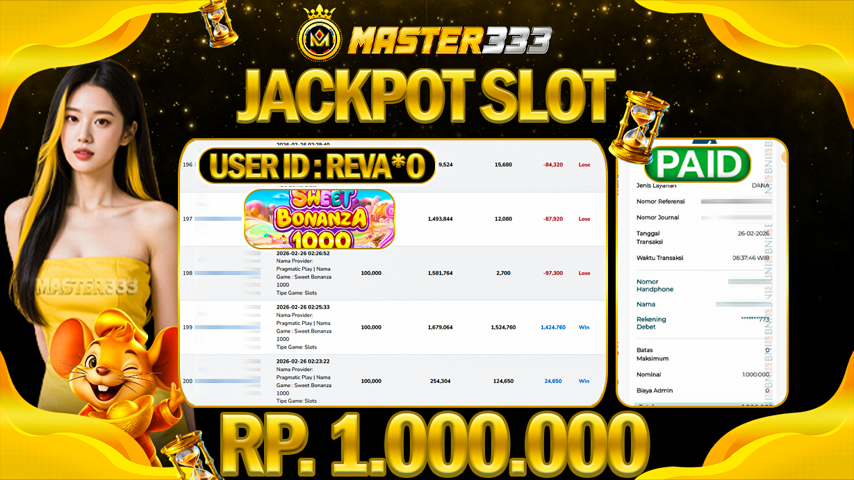 JACKPOT 1.000.0000 JUTA DI PRAGMATIC PLAY SLOT SWEET BONANZA 1000 GATE SAH LUNAS