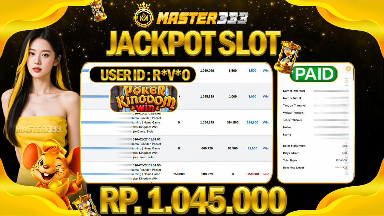 JACKPOT 1.045.000 JUTA DI PG SOFT SLOT POKER GAMING GATE SAH LUNAS